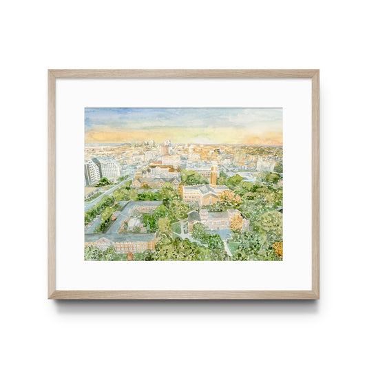 Vanderbilt Aerial Campus Print
