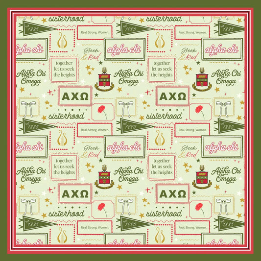 Alpha Chi Omega Silk Scarf