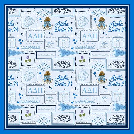 Alpha Delta Pi Silk Scarf