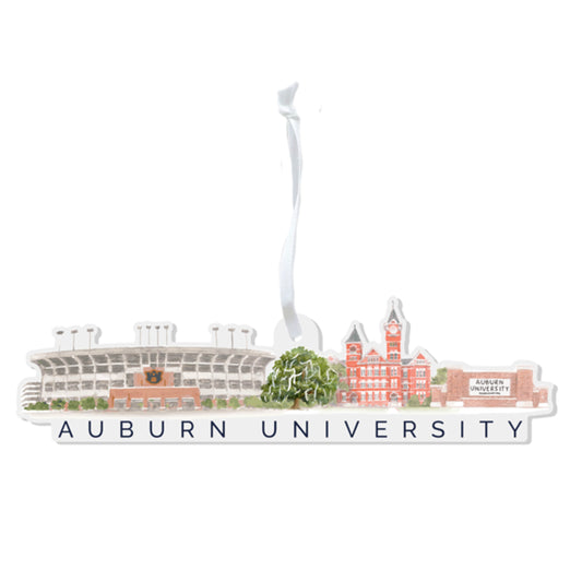 Acrylic Auburn University Ornament