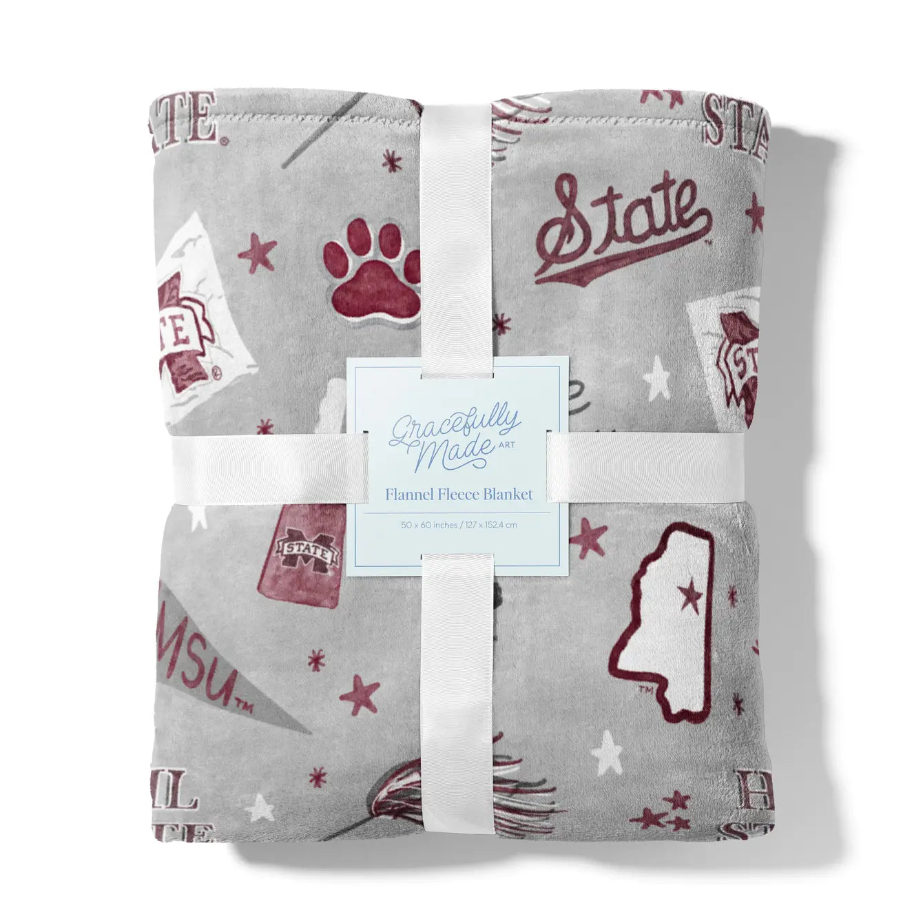 Mississippi State Flannel Fleece Blanket, Collegiate