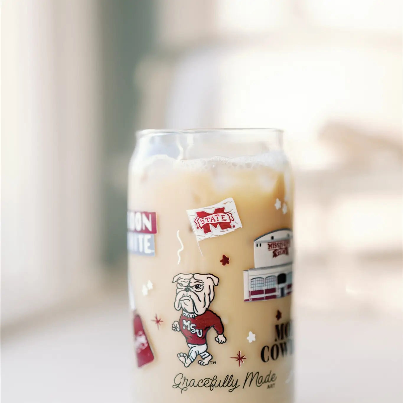 Mississippi State Glass Cup