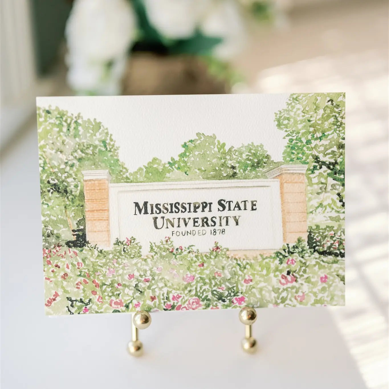 Licensed Mississippi State Sign Art Print