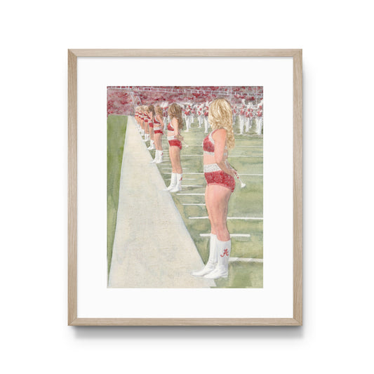 University of Alabama Crimsonette Art Print (Blonde)