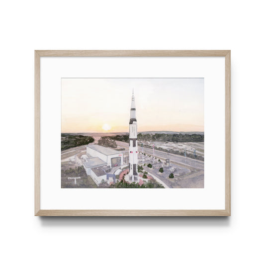 Huntsville, Alabama Rocket Print