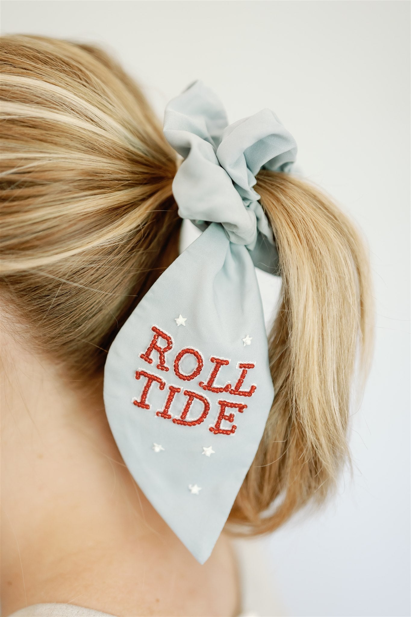 University of Alabama Beaded Scrunchie