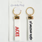 Alpha Omicron Pi Embroidered Keychain