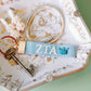 Zeta Embroidered Keychain