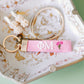 Phi Mu Embroidered Keychain