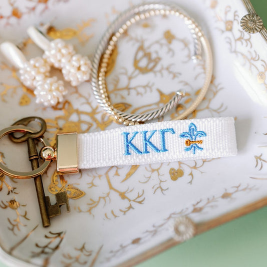 Kappa Kappa Gamma Embroidered Keychain
