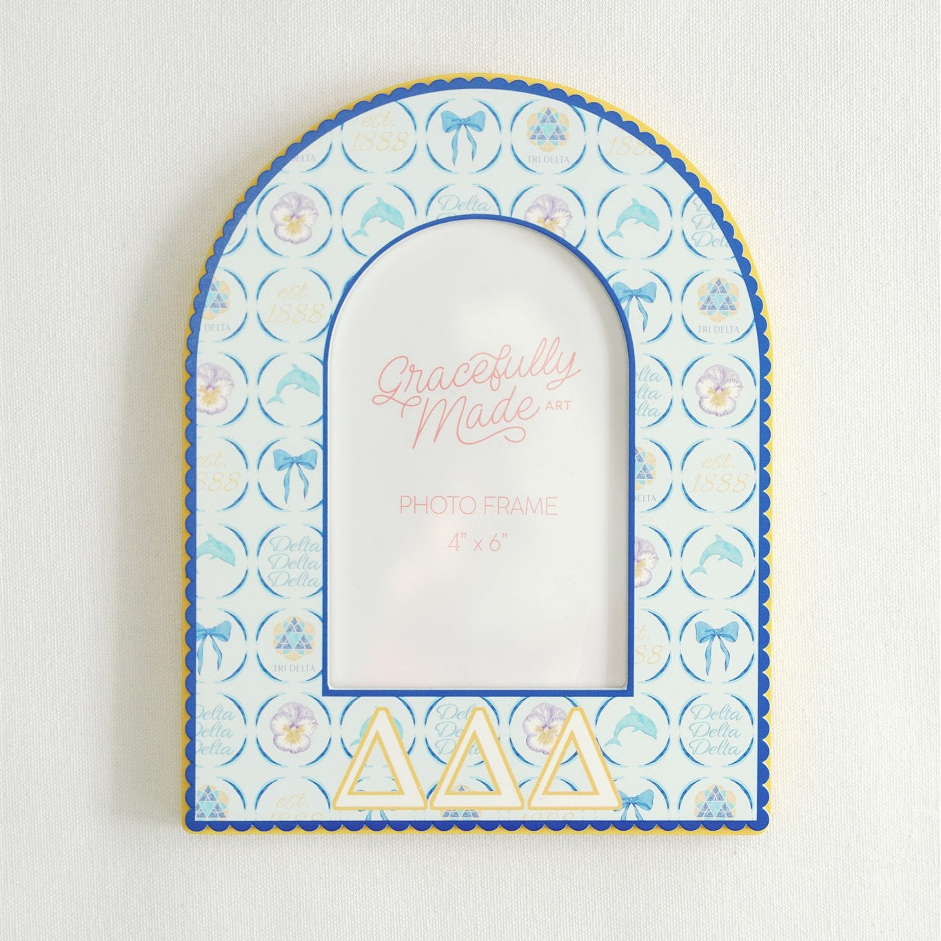 Delta Delta Delta (Tri Delta) Picture Frame