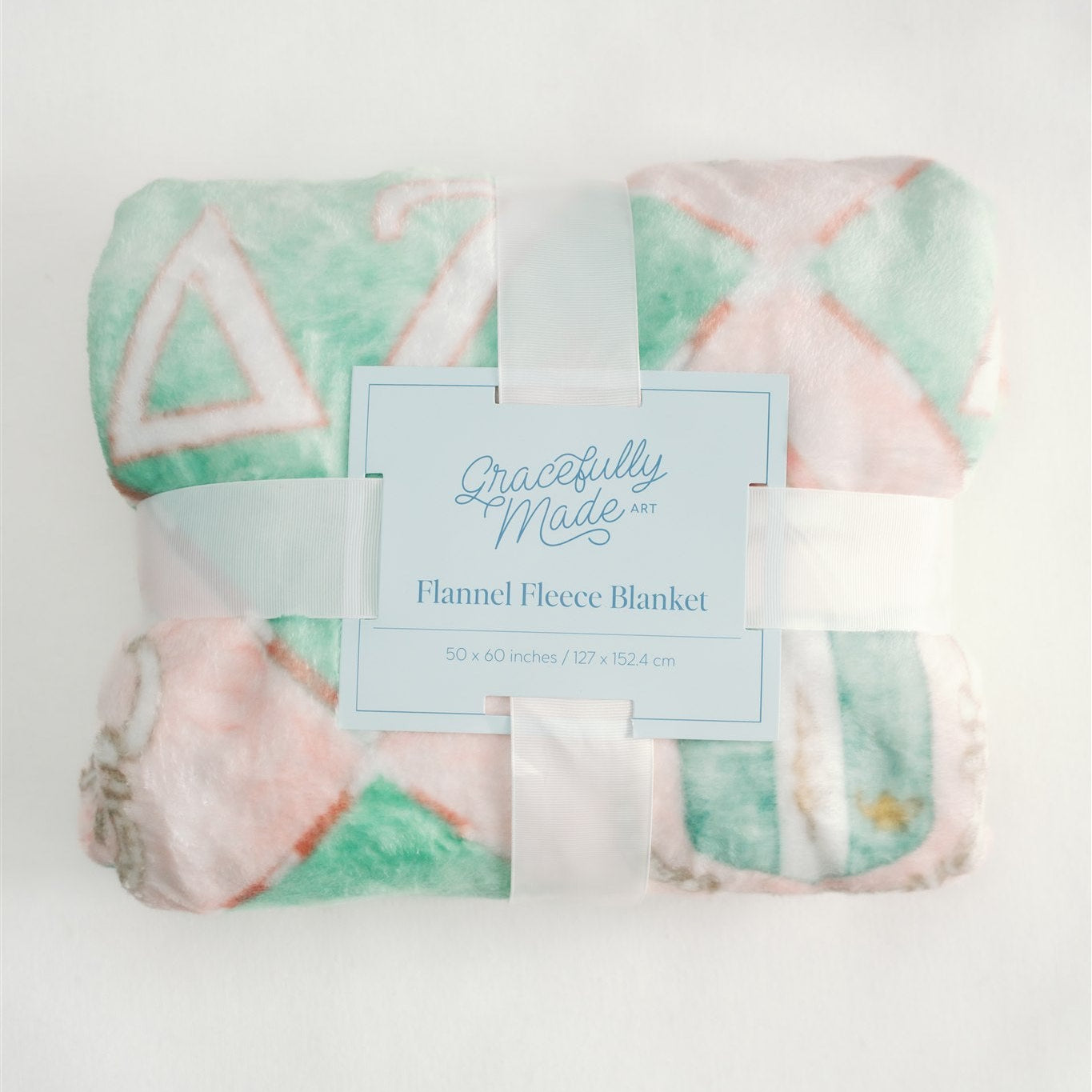 Delta Zeta Flannel Fleece Blanket