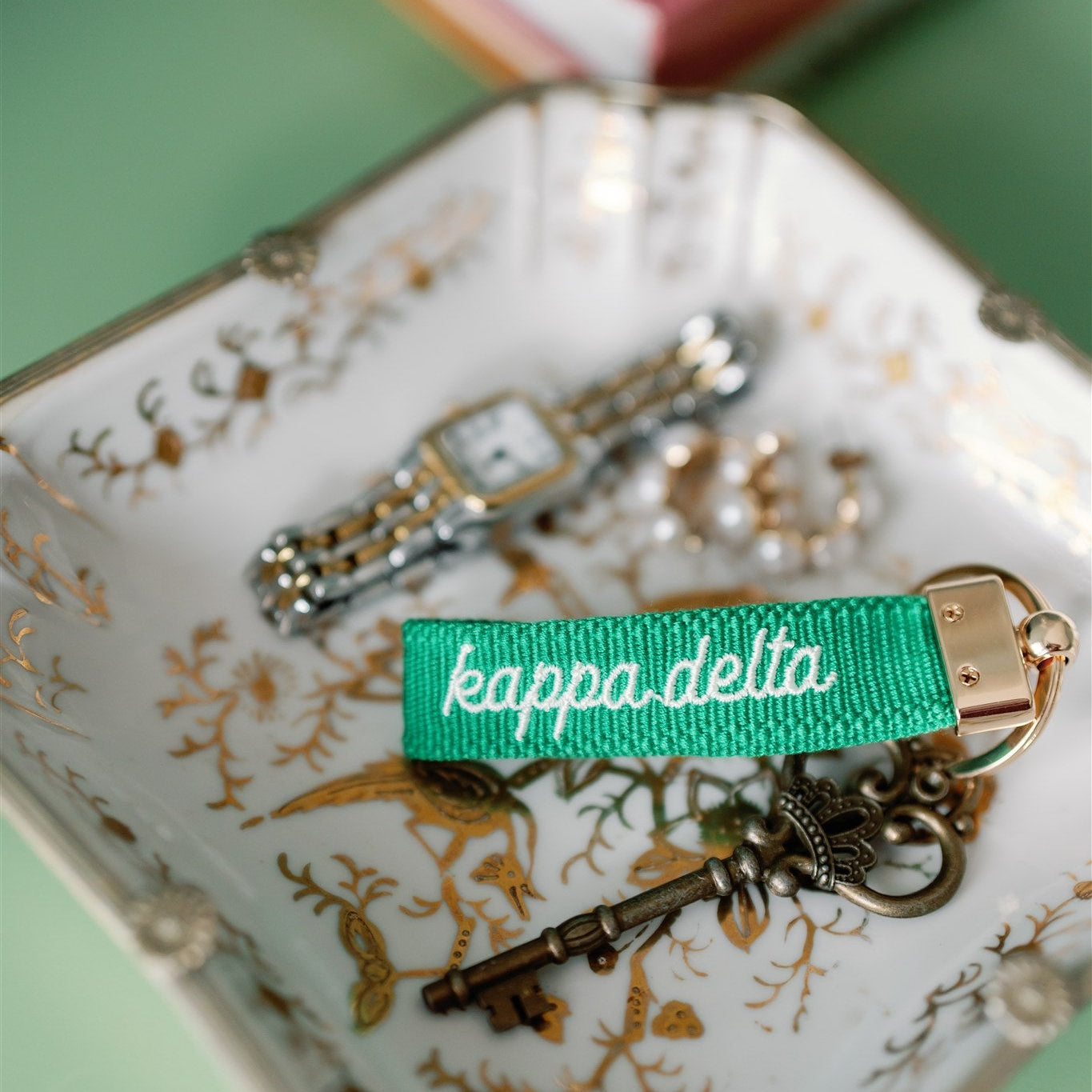 Kappa Delta Embroidered Keychain