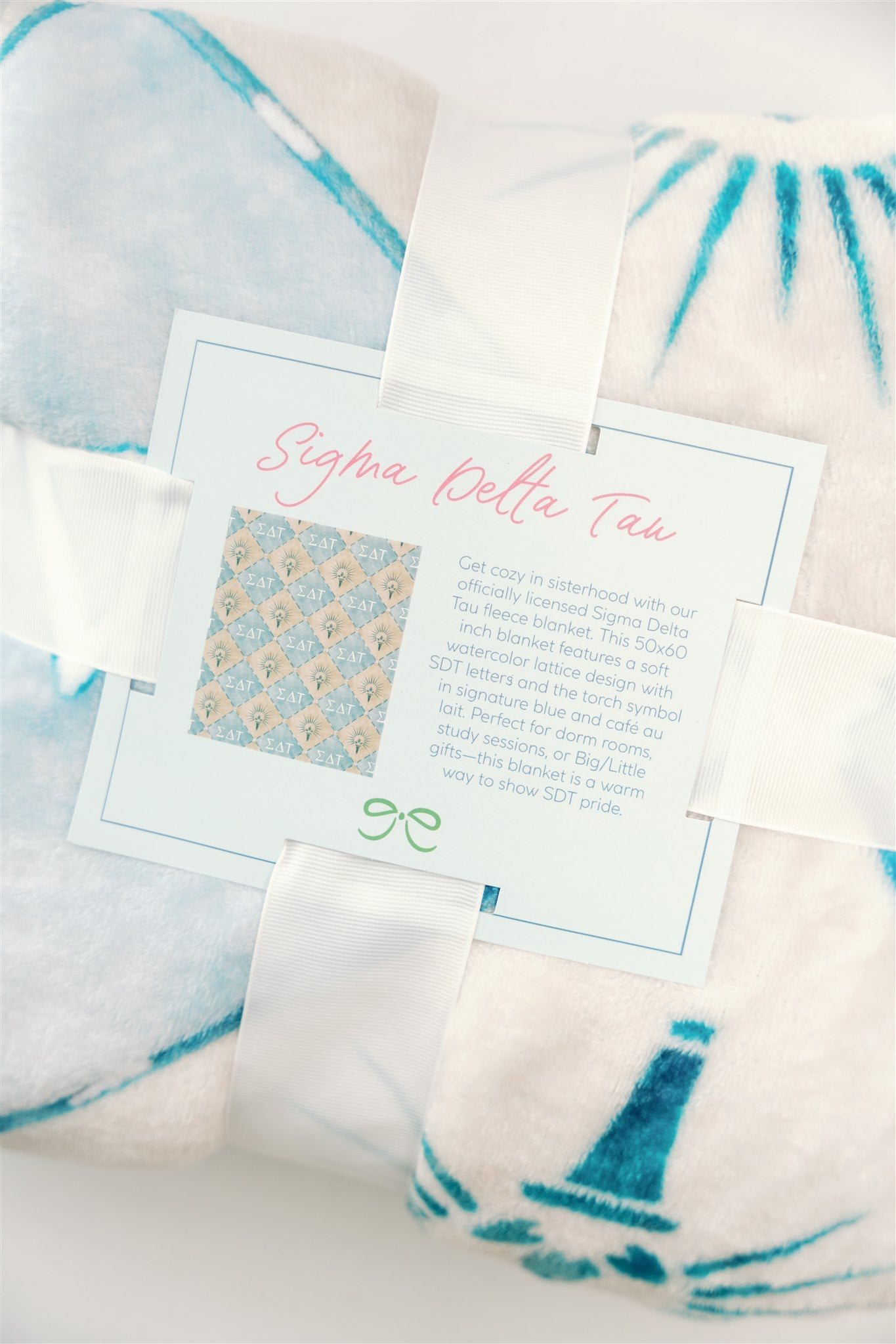 Sigma Delta Tau Flannel Fleece Blanket