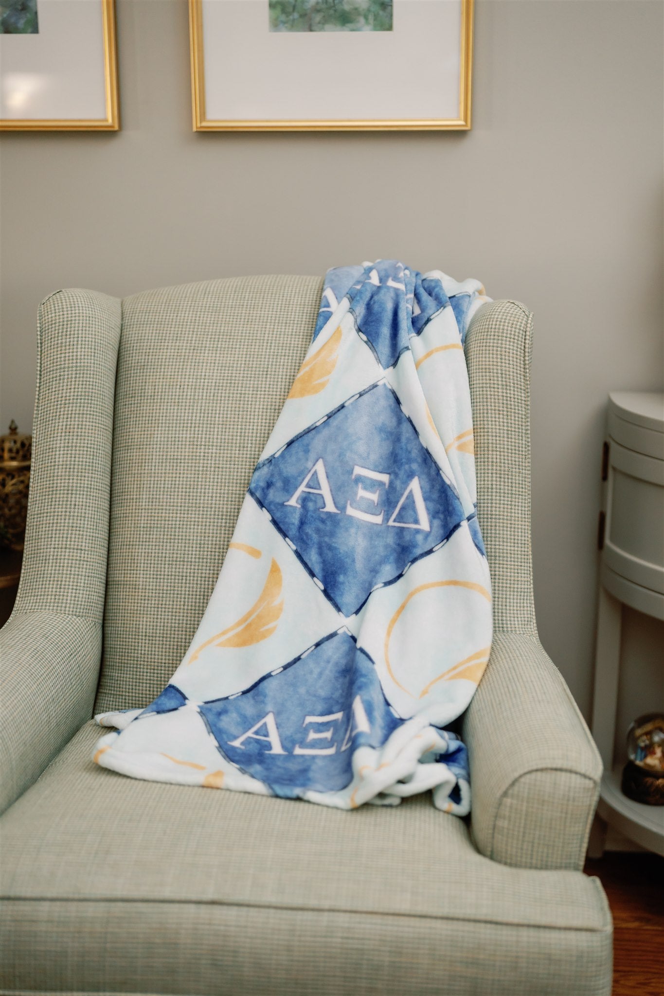 Alpha Xi Delta Flannel Fleece Blanket