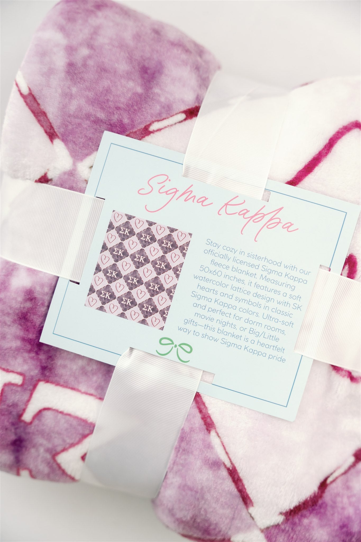 Sigma Kappa Flannel Fleece Blanket