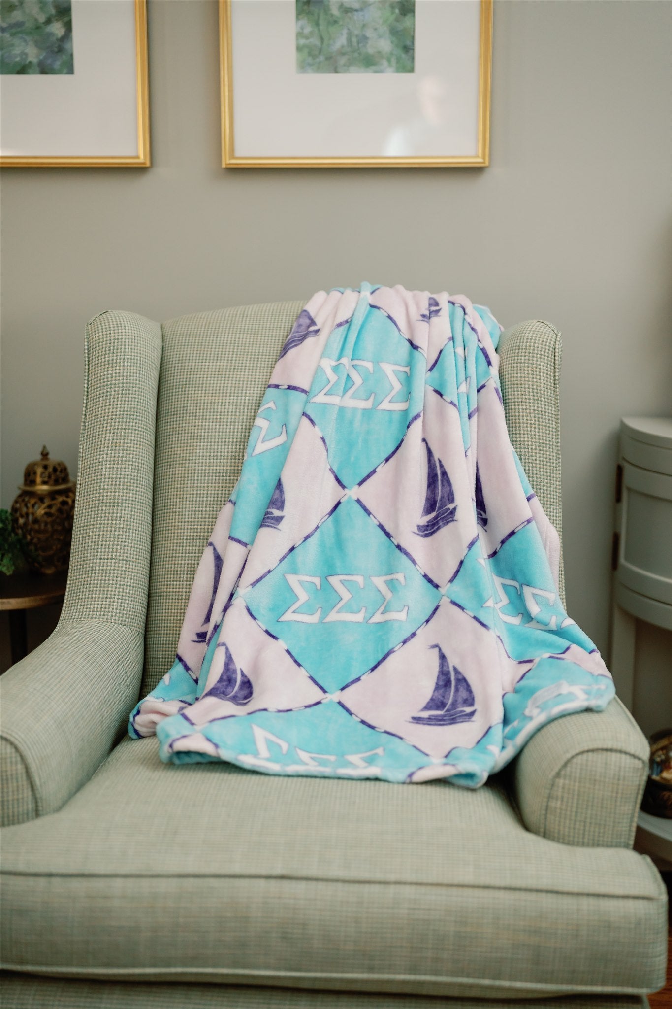 Sigma Sigma Sigma Flannel Fleece Blanket
