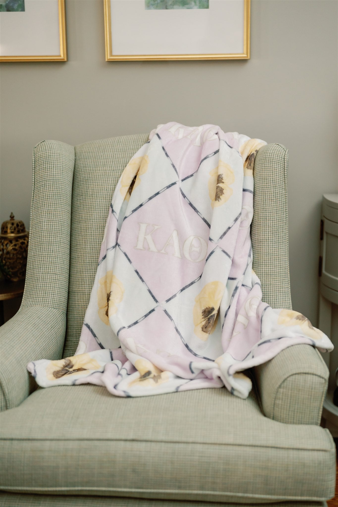 Kappa Alpha Theta Flannel Fleece Blanket