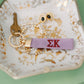 Sigma Kappa Embroidered Keychain