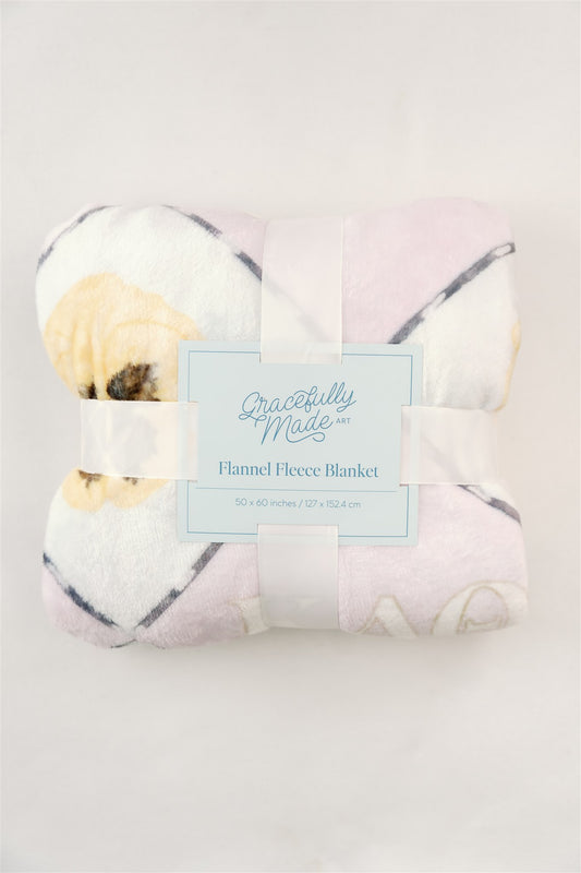 Kappa Alpha Theta Flannel Fleece Blanket