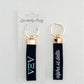 Alpha Xi Delta Embroidered Keychain