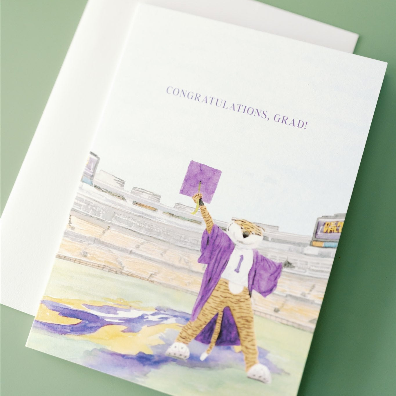 Licensed LSU Graduation Greeting Card