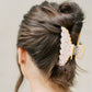 Orange Scalloped Claw Clip