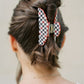 Black and Red Scalloped Claw Clip