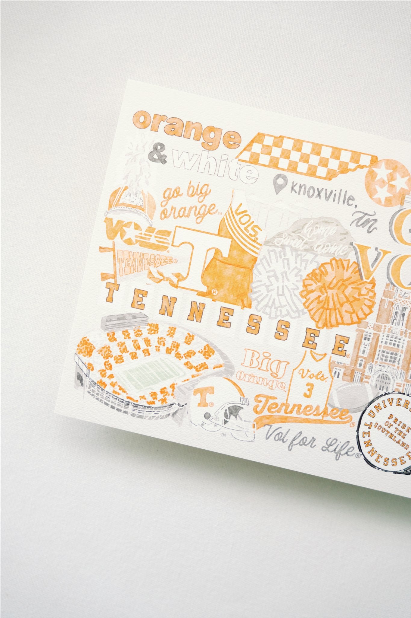 University of Tennessee Collage Print
