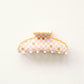 Orange Scalloped Claw Clip
