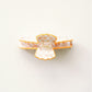 Orange Scalloped Claw Clip