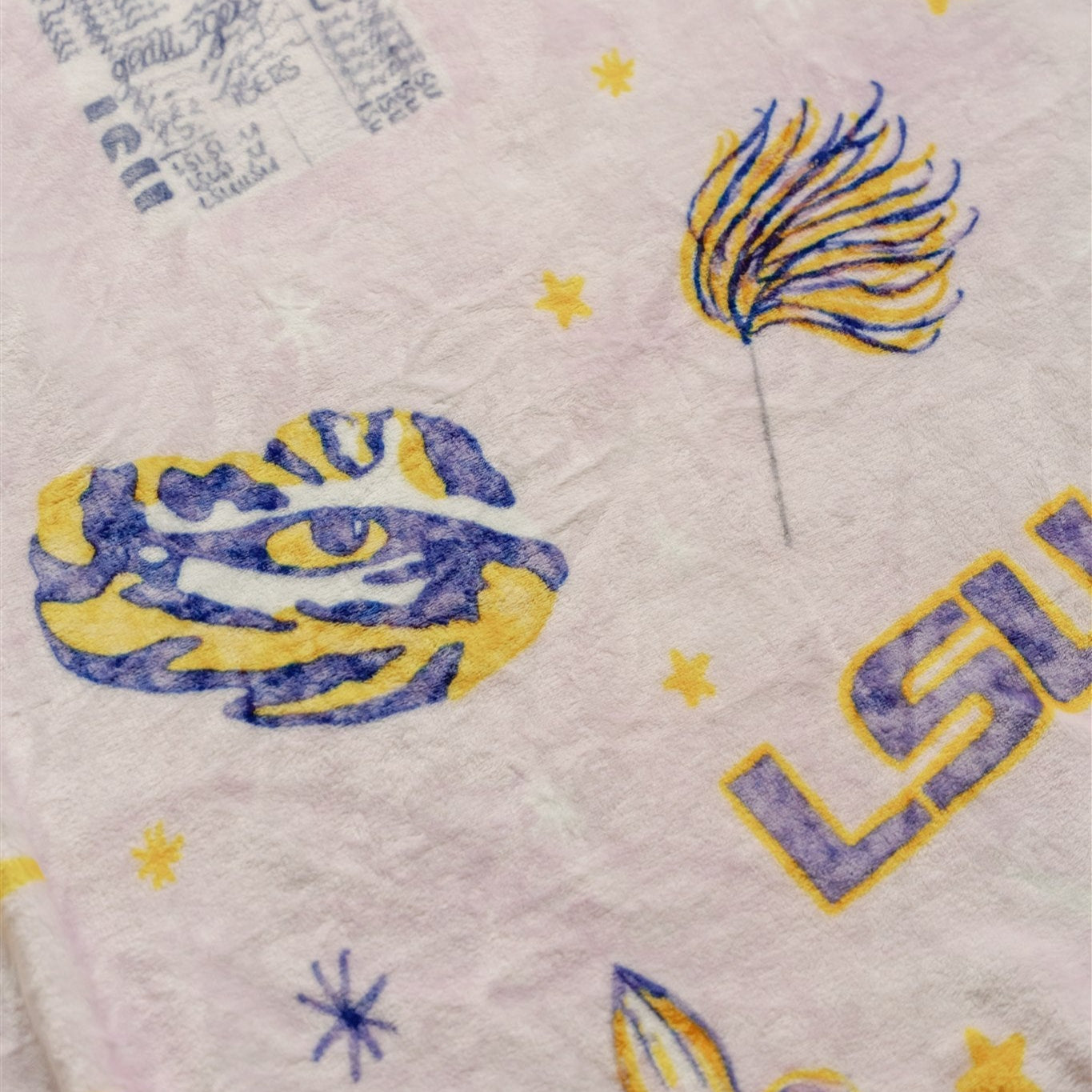 LSU Flannel Fleece Blanket