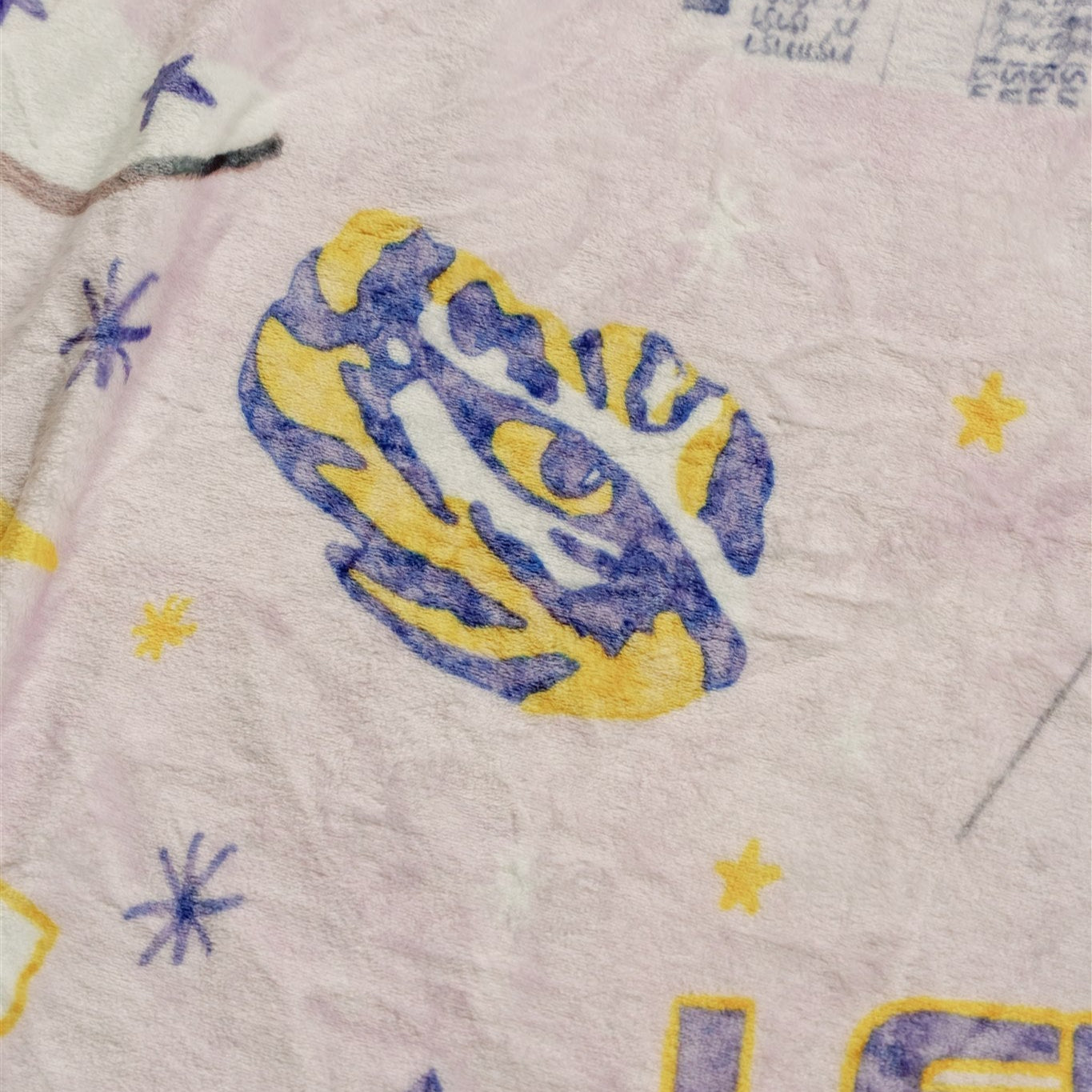 LSU Flannel Fleece Blanket