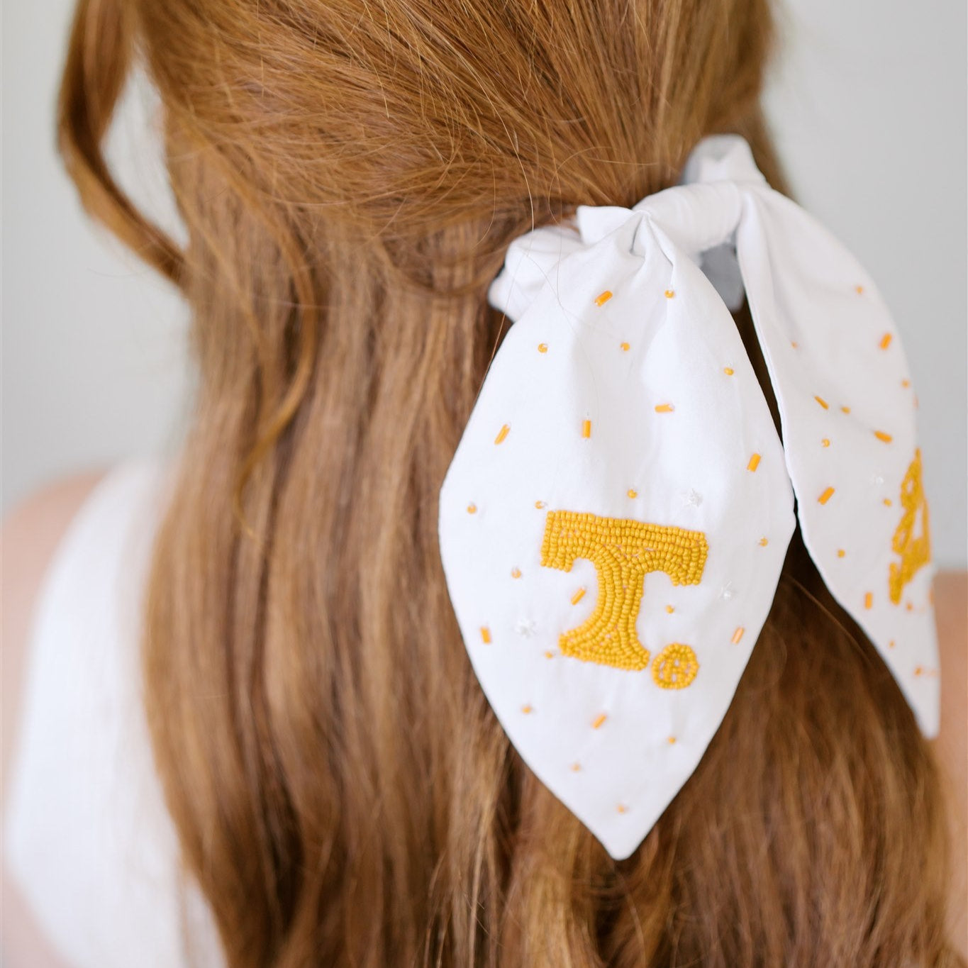 University of Tennessee Beaded Scrunchie