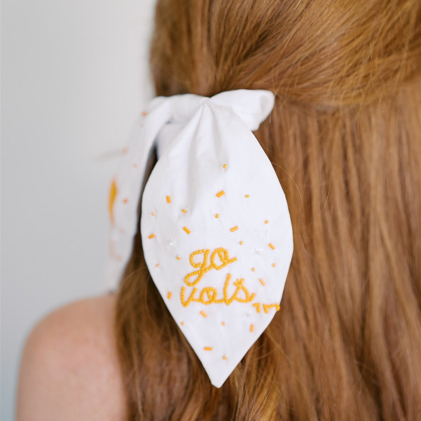 University of Tennessee Beaded Scrunchie