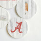 Alabama Striped Coasters