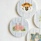 Ceramic Auburn Striped Coasters