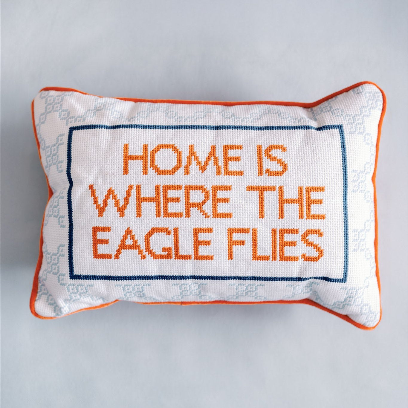 Eagle Needlepoint Pillow