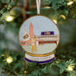 Enamel LSU Snow Globe Ornament