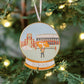 Enamel Tennessee Snow Globe Ornament