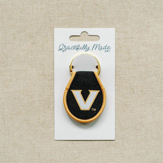Vanderbilt University Embroidered Keychain