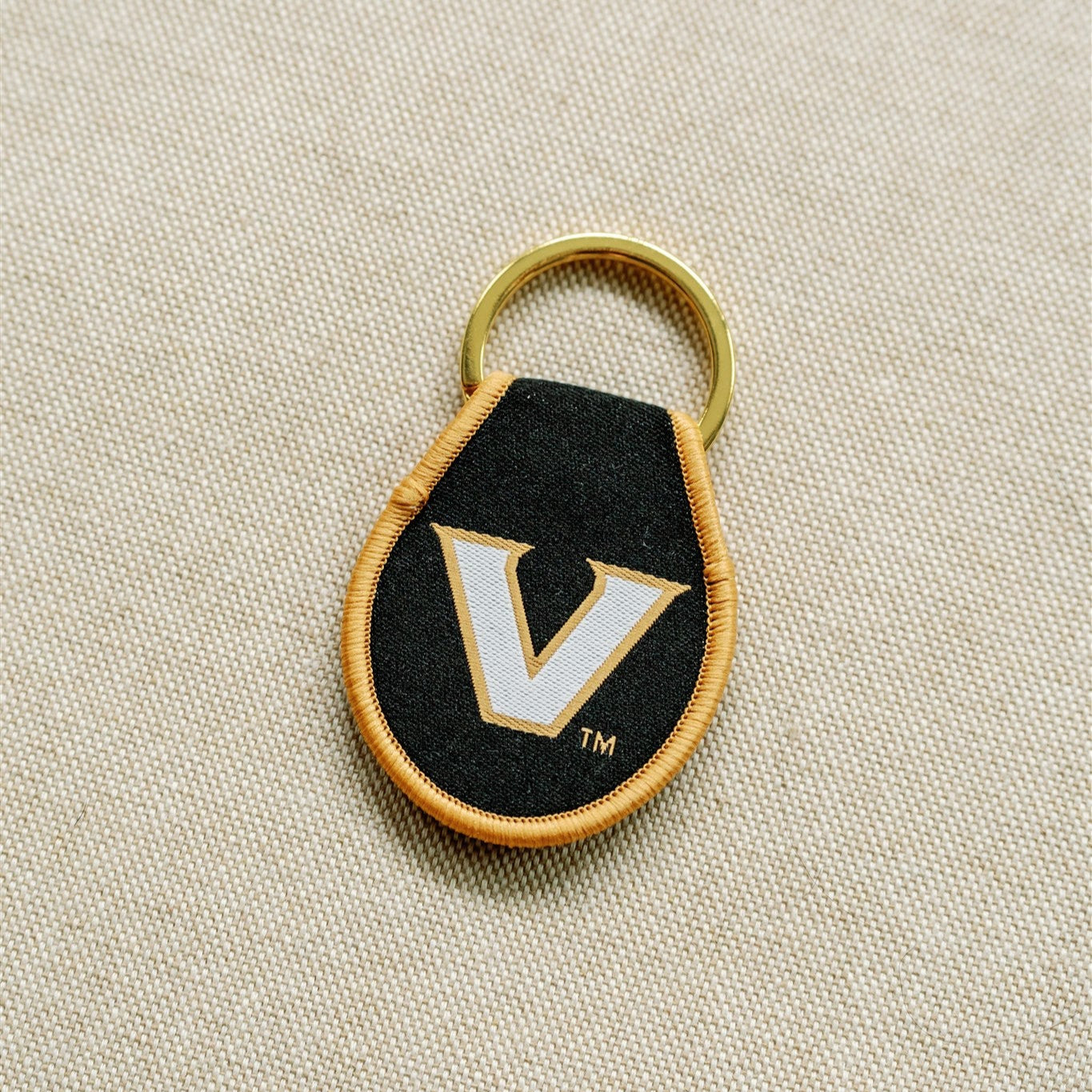 Vanderbilt University Embroidered Keychain