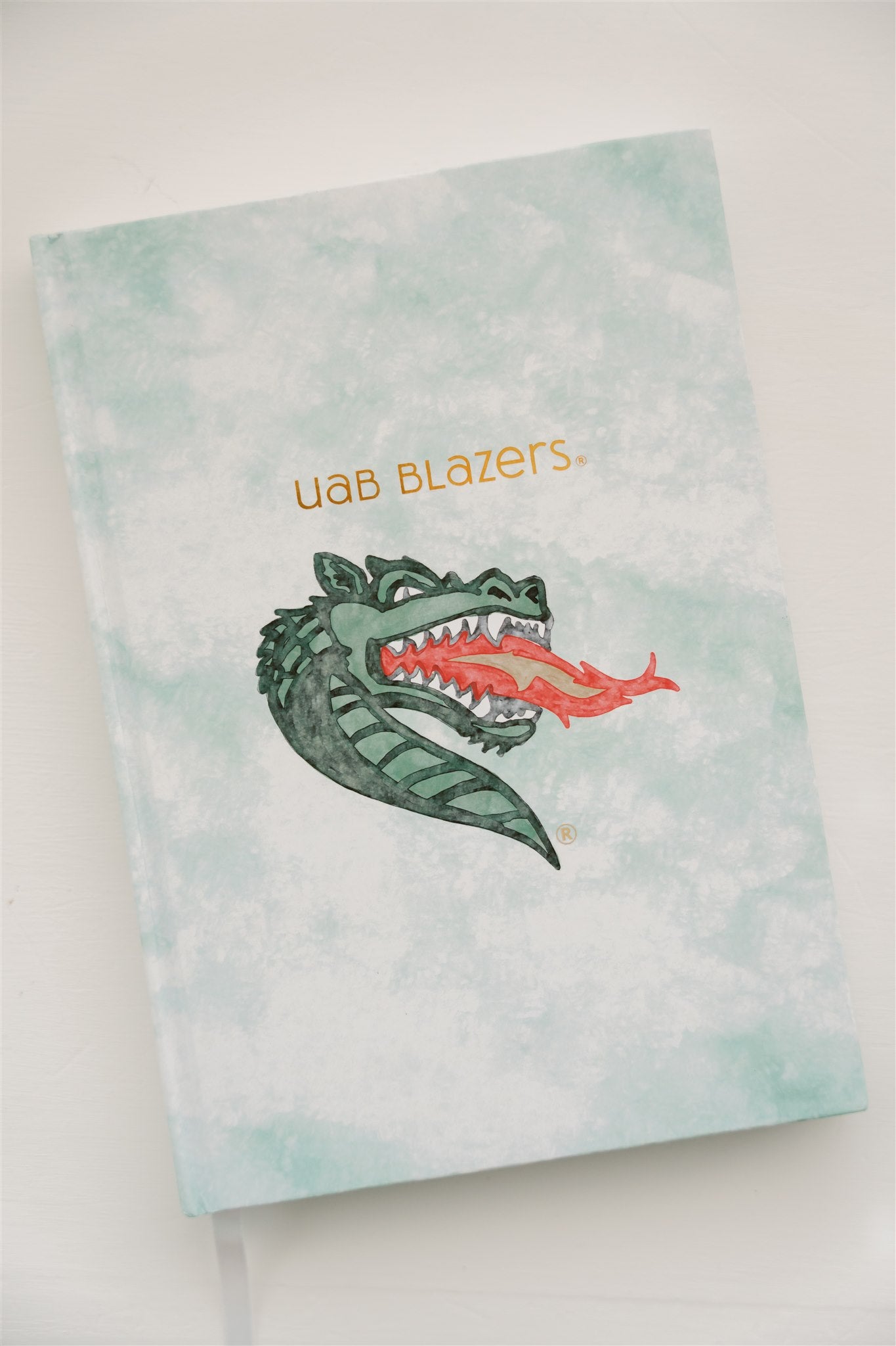 UAB Gold Foil Watercolor Hardcover Notebook