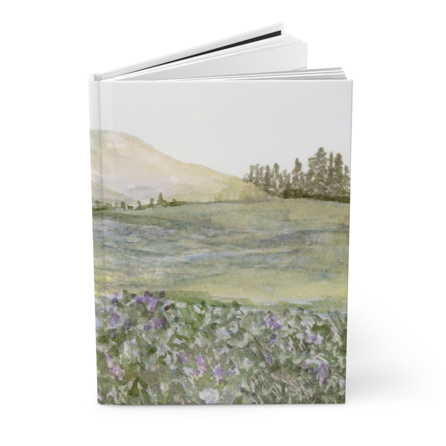 Flower Field Hardcover Notebook