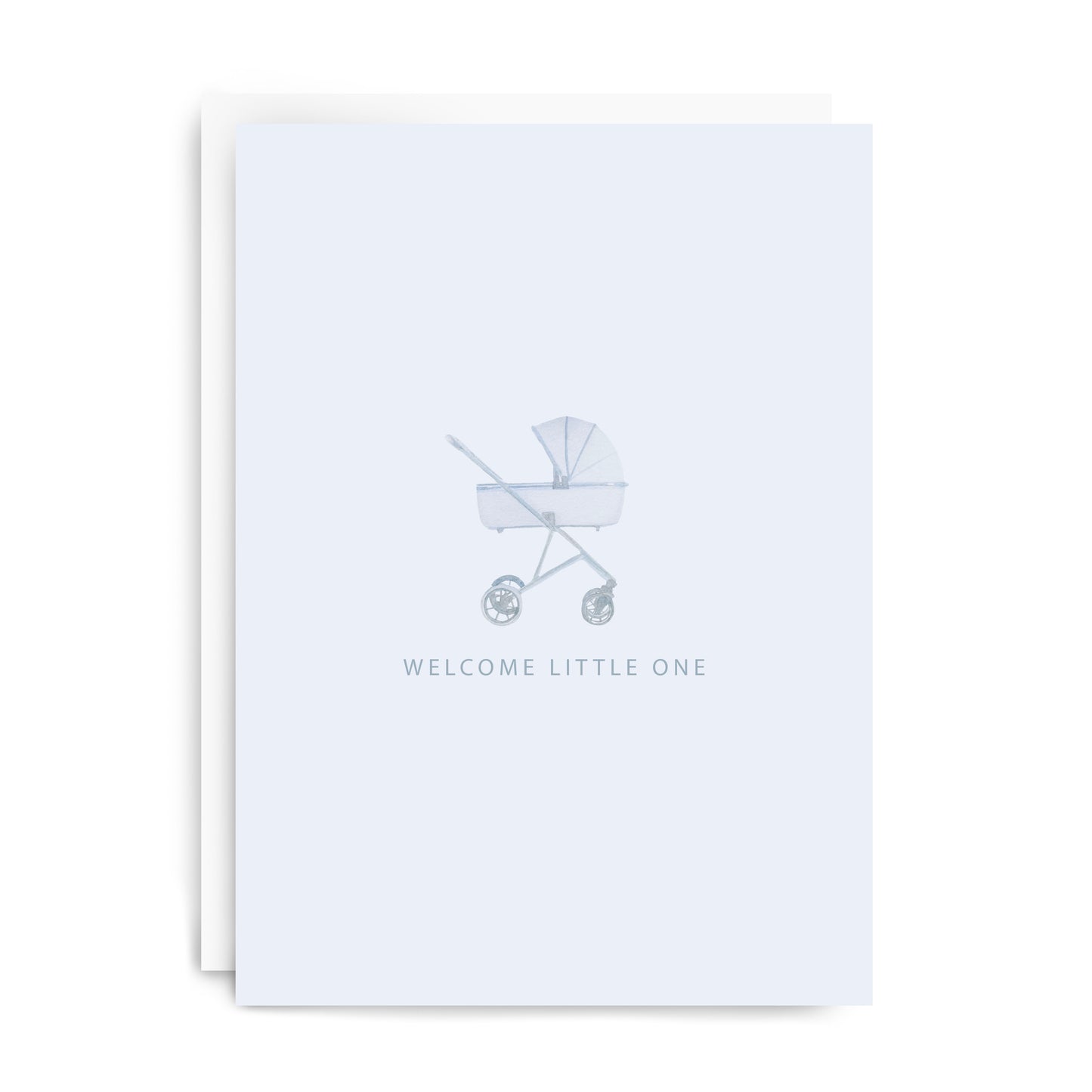 Blue "Welcome" Greeting Card