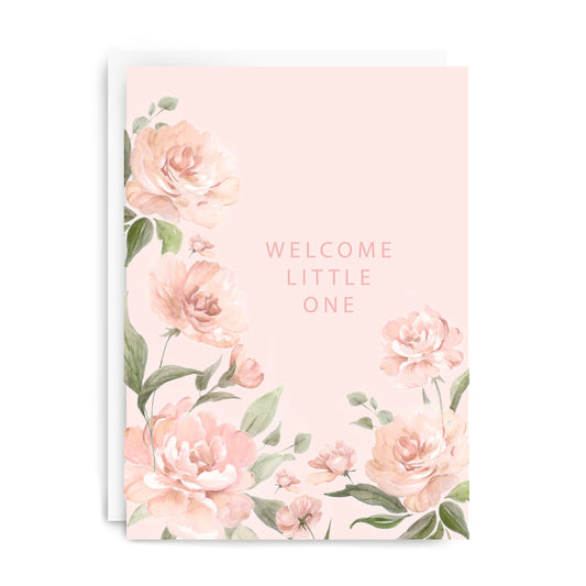 Flower "Welcome" Greeting Card