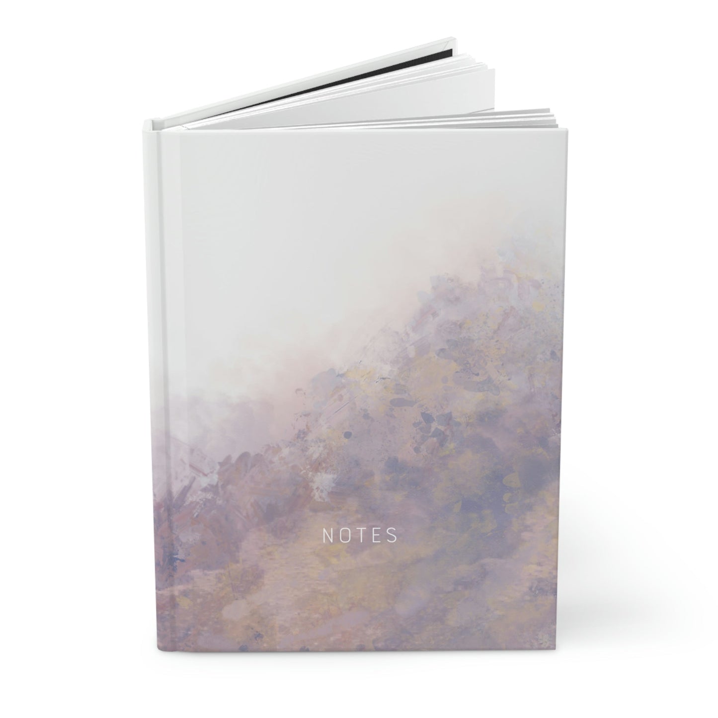 Abstract Purple Hardcover Notebook